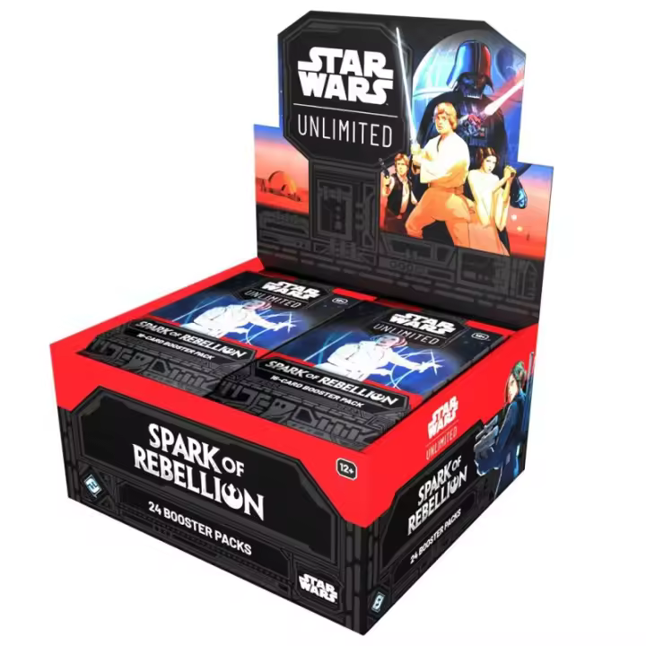 STAR WARS UNLIMITED! SPARKS OF REBELLION BOOSTER 1 SOBRE EN INGLES - 1