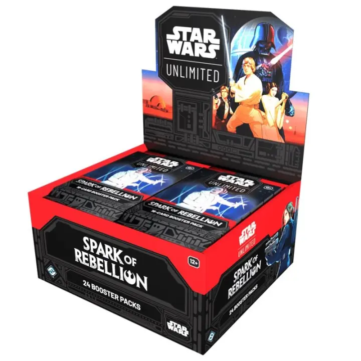 STAR WARS UNLIMITED! SPARKS OF REBELLION BOOSTER 1 SOBRE EN INGLES - 1