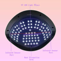 Secador De Uñas Profesional LED SUN X27/X25 MAX Para Secado Rápido De Todas Las Polvos De Uñas Para Manicura En Salón Herramientas De Cura De Gel De Uñas - details 6
