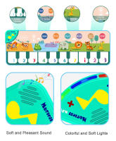 Coolplay Alfombra Tecladista Musical Para Niños Con 8 Sonidos De Animales Alfombra De Baile Educativa Para Bebés Material De Tela Adecuada Para Edades 3-6 Años Y 6-12 Años - details 5