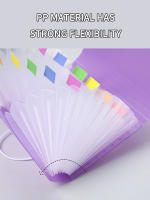 Carpeta Transparente De Color Caramelo Para Mini A6 Con Lanyard De 13 Celdas Organizador De Archivos De Oficina Carpeta De Boletos - details 1