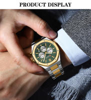 Reloj De Pulsera Curren 8440 Para Hombre Estilo Militar Y Negocios Cronógrafo De 6 Manos Calidad De Lujo Resistente Al Agua Acero Inoxidable Cristal De Zafiro - details 8