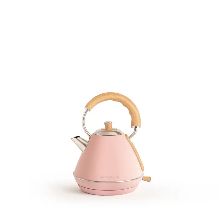 CREATE - Hervidor de agua eléctrico 1L , Tetera Eléctrica Libre BPA  Diseño retro - KETTLE RETRO M - 1
