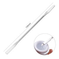 Espátula De Acero Inoxidable Para Maquillaje De Ojos Y Artes De Uñas Herramienta De Mezcla Para Gel Y Pigmentos Accesorio De Manicura - details 5