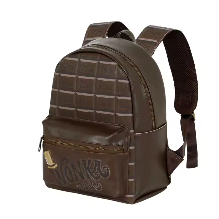 Willy Wonka Charlie y la Fábrica de Chocolate Choco Mochila Fashion, Marrón - 1