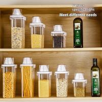 Contenedor De Almacenamiento Airtight Para Detergente De Lavandería 2300ml Con Tapa Caja De Polvo De Detergente Sellado Etiquetas Incluidas Para Alimentos Y Químicos - details 4