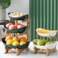 Plato De Madera Para Frutas Y Postres Con Particiones Y Pies Para Cocina Y Comedor Kemorela Originales En China - details 0