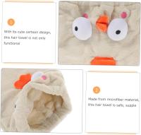 Gorro Secador De Melo Cartoon para Mujeres y Niños Toalla Absorbente De Microfibra Gorro De Ducha Suave y ligero para Secado y Viajes - details 1