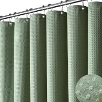 Cortina de Ducha para Bañera Cortinas Baño Tela Impermeable Poliéster con 12 Ganchos Lavable a Máquina 180 x 200cm - details 1