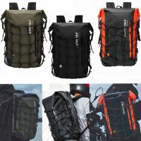 Mochila De Motocicleta Multifuncional Impermeable Con Reflejantes Bolsa De Cola Para Casco De Motocicleta Y Red - details 13