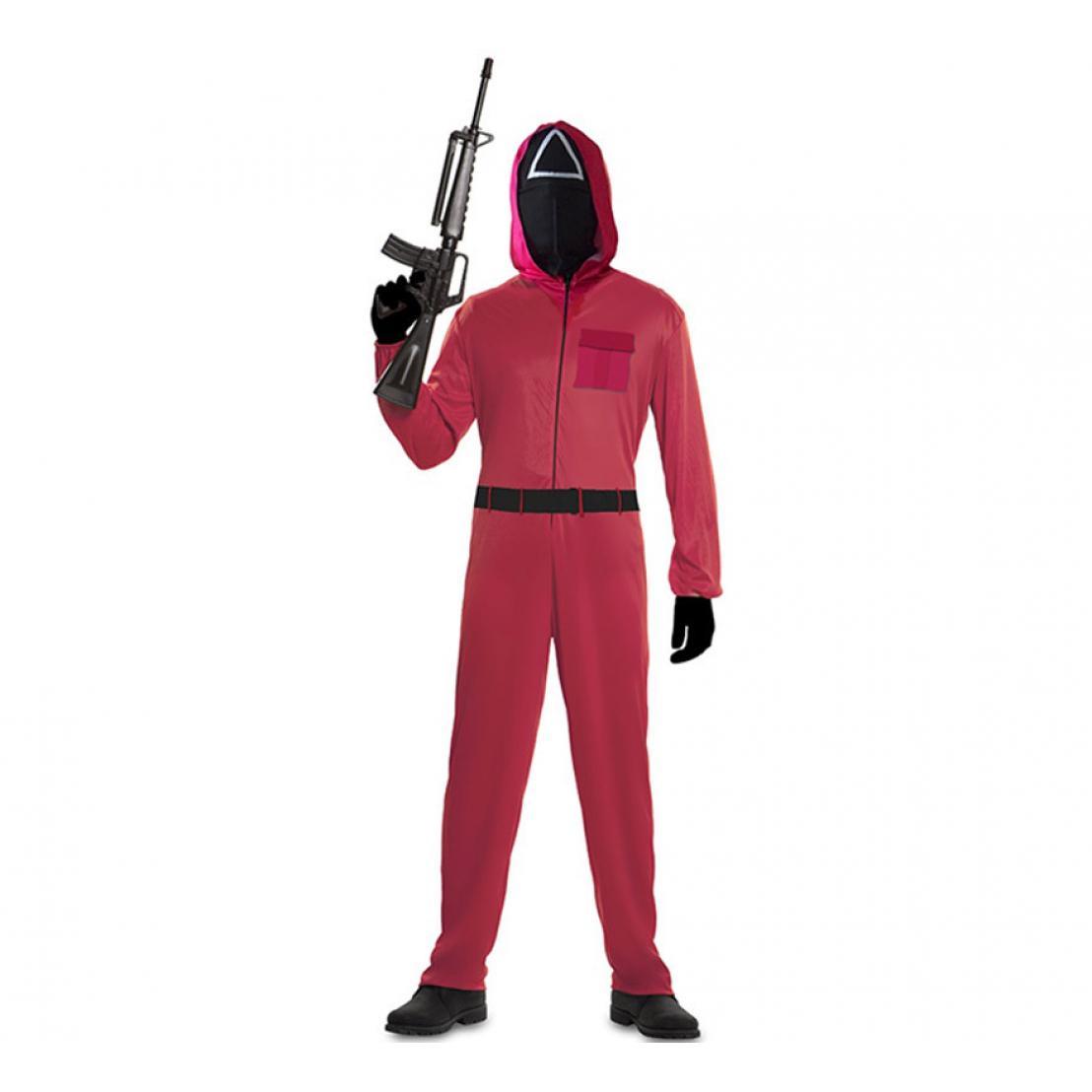 Disfraz de Secuaz de Juego del Calamar con máscara para hombre