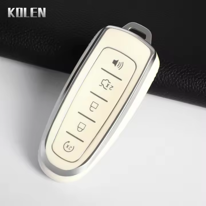 Funda De Llave De Coche TPU Para Ford Focus Edge Explorer Expedition C-Max Escape Flex Accesorios De Protección De Llave Con Cadena - 1