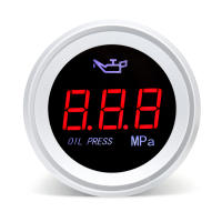 Gauge De Temperatura De Agua 52mm Para Coche Con Pantalla Digital LED Y Función De Alarma Medidor De Nivel De Combustible Voltímetro Y Presión De Aceite - details 4