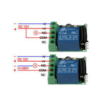 GERMA 433MhzInterruptor Remoto Universal Sin Frenos DC 12V 1CH Módulo De Relé Receptor RF Transmisor 433 Mhz Para Control Remoto - details 3