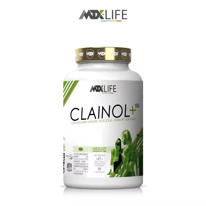 MTX nutrition CLAINOL  LIFE [90 cap] – Suplemento PREMIUM de C.L.A. (ácido Linoleico conjugado) de patente CLARINOL con avalados efectos sobre la gestión y la Pérdida de Grasa Corporal - 1