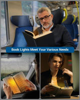 Luz De Lectura Mini LED Recargable USB Con Protección Ocular Y Ajuste De Brillo Luz Nocturna Pequeña Portátil Para Libros - details 14