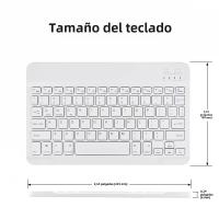 Teclado Inalámbrico Bluetooth Verde Oscuro Para Android iOS Windows Con Ratón Duradero Accesorios Para iPad Teclado Multilingüe Para Tablet - details 1