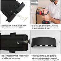 Lámpara De Pared LED Moderna Para Interior Y Exterior Luz Blanca Versátil Para Sala De Estar Corredor Dormitorio Decoración - details 30