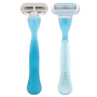 Afeitadora De Acero Inoxidable Para Mujer Con Cubierta De Seguridad Y 8 Repuestos De Hoja Cuchillo Para Cabello Y Cara - details 1