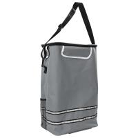 Carro de Compras vidaXL con Ruedas y Mango Ajustable Gris 40 L - details 1