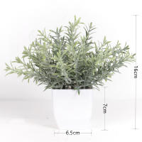 Bonsái Artificial De Eucalipto Pequeño Planta Falsa Verde En Maceta Para Decoración De Hogar Jardín Habitación Escritorio - details 6