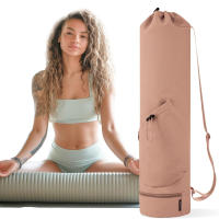 Bolsa De Transporte Para Manta De Yoga Grande Con Bolsillo Impermeable Para Agua Y Estuche Largo Con Correa Ajustable Y Cordón De Cierre - details 6