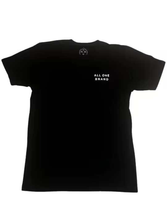Camiseta All One Face Back Print - Black / White - 1