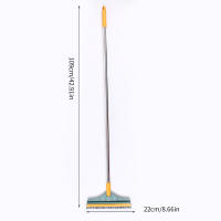 Cepillo De Limpieza De Piso 2 En 1 Con Mango Largo Cepillo De Escarabajo V-Shaped Cerda Rígida Rotativo Con Escurridor Herramientas Para Azulejos - details 1