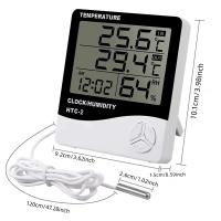 Estación Meteorológica Digital HTC-2 Con Medidor De Temperatura Y Humedad Pantalla LCD Para Interior Y Exterior Incluye Reloj - details 4