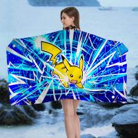Toalla De Playa P-Pikachu Dibujos Animados Para Niños Toalla De Baño Grande Absorbente Microfibra Para Natación Viajes - details 10
