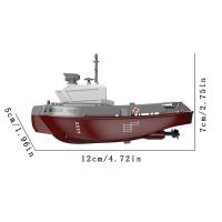 Barco RC S820 2.4G 1/72 Con Dos Motores Potentes Modelo De Barco Remolcador Eléctrico Control Remoto Para Niños Regalo - details 6
