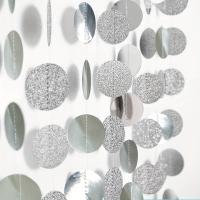 Decoraciones De Encaje Plateado Con Puntos Brillantes 2-Piezas 4m Para Bodas Crear Un Efecto De Brillo Y Vuelo - details 4