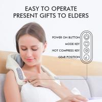 Masajeador De Cuello Y Espalda Multifuncional Inalámbrico Cojín De Calor Masaje Shiatsu Relajante Para Músculos De La Cintura Marca Monclique Origen China - details 4