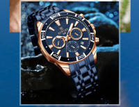Reloj De Pulsera De Negocios REWARD VIP Nueva Diseño Reloj De Cuarzo Para Hombres Acero Inoxidable Resistente Al Agua Cronógrafo Luminoso Deportivo - details 17