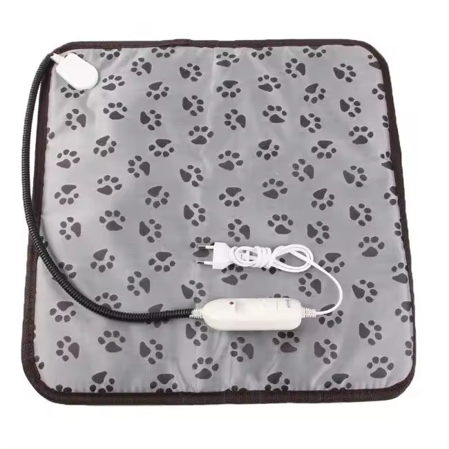 Almohadilla de calefacción eléctrica impermeable para mascotas, calentador de invierno para el cuerpo, manta de animales, calentador de cama, 3 engranajes, enchufe europeo - 1