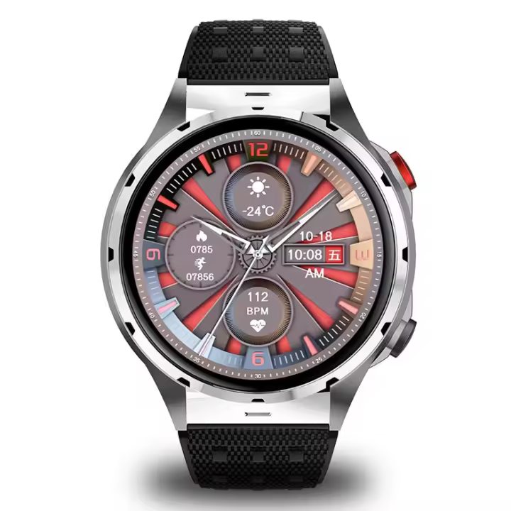 Reloj inteligente deportivo para hombre, con NFC, monitor de frecuencia cardíaca, aleación, AMOLED, 1 GB, notificaciones de WhatsApp. - 1