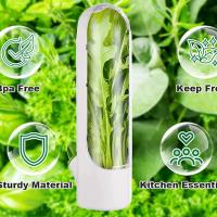 Contenedor De Almacenamiento Para Hierbas Blancas Frescas 1/2/3/8PCS Conservador De Vegetales Para Refrigerador Ecológico Y Recipiente De Plástico PC - details 5