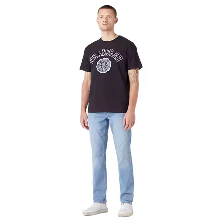 Camiseta de Manga Corta Wrangler  para hombre en color negro - 1