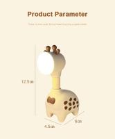 Lámpara Nocturna Giraffe Recargable Y Retráctil Para Oficina Hogar Escritorio Dormitorio Decoración De Mesa Para Estudiantes - details 10