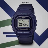CASIO digital watch W-218h-2av resin strap 50m water resist - alarm - light - details 4