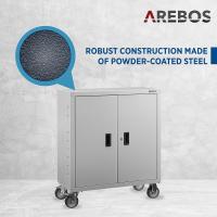 AREBOS Archivador Armario de Oficina - 90x90x40 cm - Armario de Oficina  - Gris - details 13