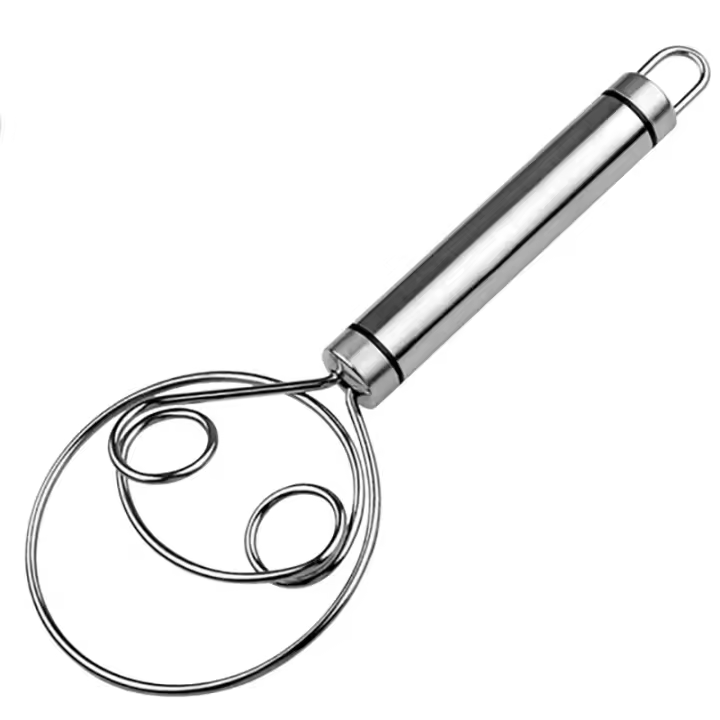 Batidor de masa de pan danés, herramienta de puntuación de masa de pan holandés de acero inoxidable, herramientas de pastel para pan, pastelería o Pizza - 1