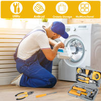 Kit De Herramientas Domésticas 24/13pcs Con Martillo Llave Allen Cinta Eléctrica Y Banda De Prueba Para Reparación De Muebles Y Armarios - details 4