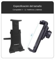 Soporte Ajustable Para Tableta En Ranura De CD De Coche XNYOCN Compatible Con iPhone 14 13 12 11 iPad pro Air Mini Y Samsung Xiaomi Para Pantallas De 4 a 12 Pulgadas - details 4