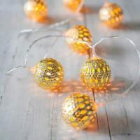 Luz De Navidad De Bola Marruecos En Cadena 1PC 1.5M/3M/6M Con Caja De Batería Decoración De Árbol De Navidad Lámpara Colgante - details 10
