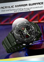 Reloj Electrónico Para Hombre SANDA 6197 Edición Coreana Deportivo Multifuncional Impermeable LED Estudiante Resistente Al Choque Con Pantalla LED Y Cronógrafo - details 10