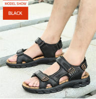 Sandalias De Verano Para Hombre Con Diseño De Playa Hechas a Mano En Cuero Genuino Antideslizantes Y Confortables Zapatos De Moda Para Exterior - details 9