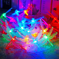 Luces De Hiedra De 40 LED Dragonfly Decorativas Luz Fae Tirada De Batería Para Decoración De Dormitorio Boda Navidad - details 13