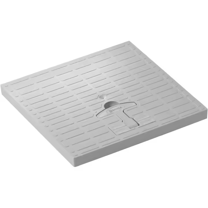 Dakota Tapa Fontan 30x30cm Arqueta Gris: Tapa de fontanería resistente y fácil de instalar, ideal para proteger las conexiones de agua. - 1