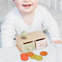 Juguete Montessori Caja De Monedas De Madera Con Juego De Bolas Y Puzzle Doble Cajón Regalo Educativo Para Bebés De 2 a 6 Años - details 14